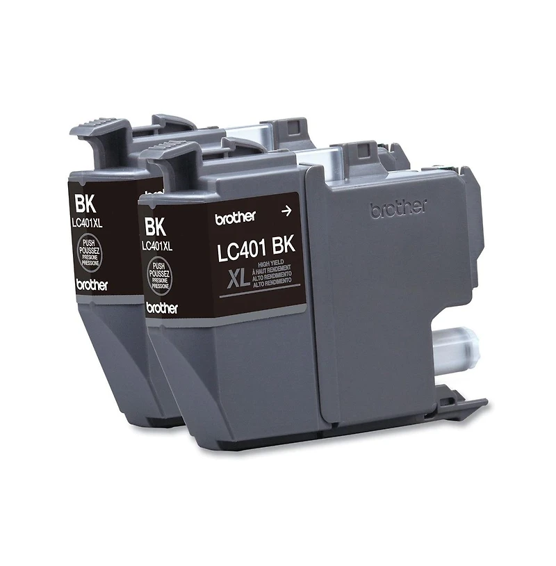 Brother LC401XL2PKS 500 Page-Yield High-Yield Ink - Black (2/Pack