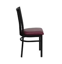 Emma+Oliver School House Back Metal Restaurant Dining Chair