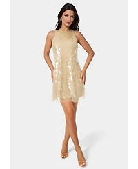 Bebe Women's Clear Sequin Dress
