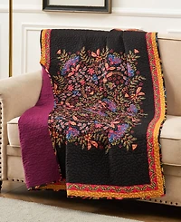 Greenland Home Fashions Jessa Vintage Boho Cotton Blend Throw, 50" x 60"