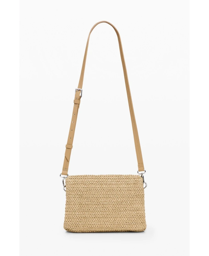 Desigual Women's Medium raffia bag with charms