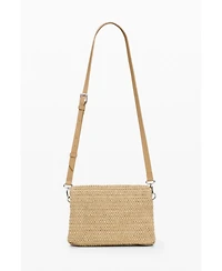 Desigual Women's Medium raffia bag with charms