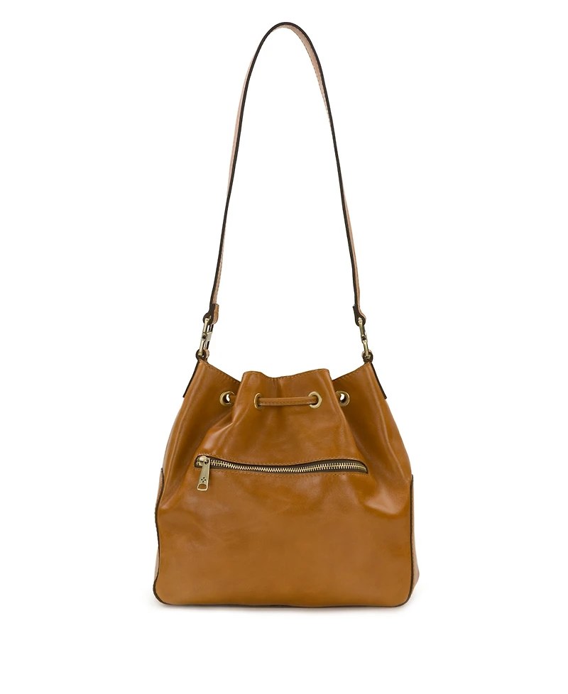 Patricia Nash Belamy Glazed Small Drawstring Bucket Bag