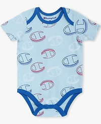 Champion Baby Boys' Round Neck Bodysuits & Elastic Joggers, 3-Piece Set