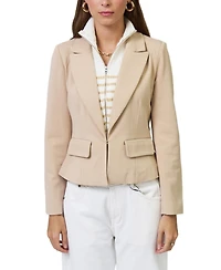 Central Park West Women's Chloe Nautical Stripe Sweater Dickey Jkt