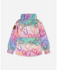 Deux par Toddler Girls Two-Piece Mid-Season Outerwear Set Printed Smileys