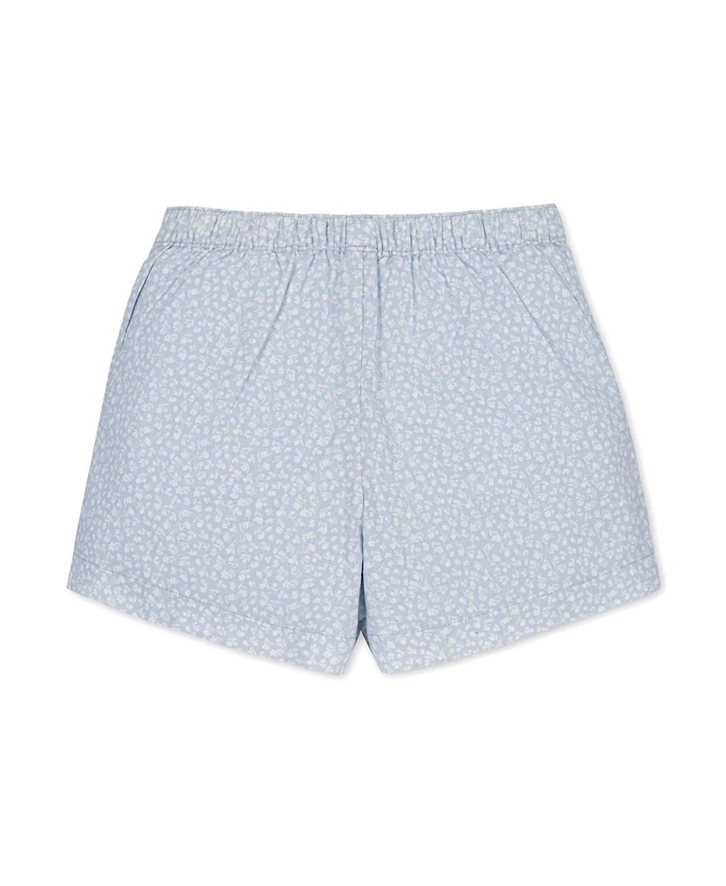 Hope & Henry Little and Big Girls' Organic Seersucker Pull-On Short