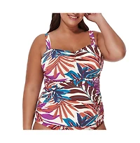 Profile by Gottex Women's Plantopia Tankini Top