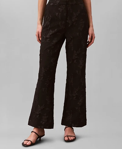 Calvin Klein Women's Floral Straight Leg Pants