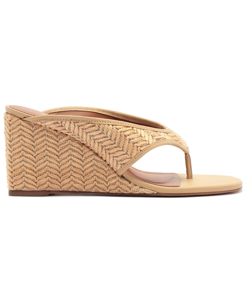 Arezzo Women's Sara Slip-On Wedge Sandals