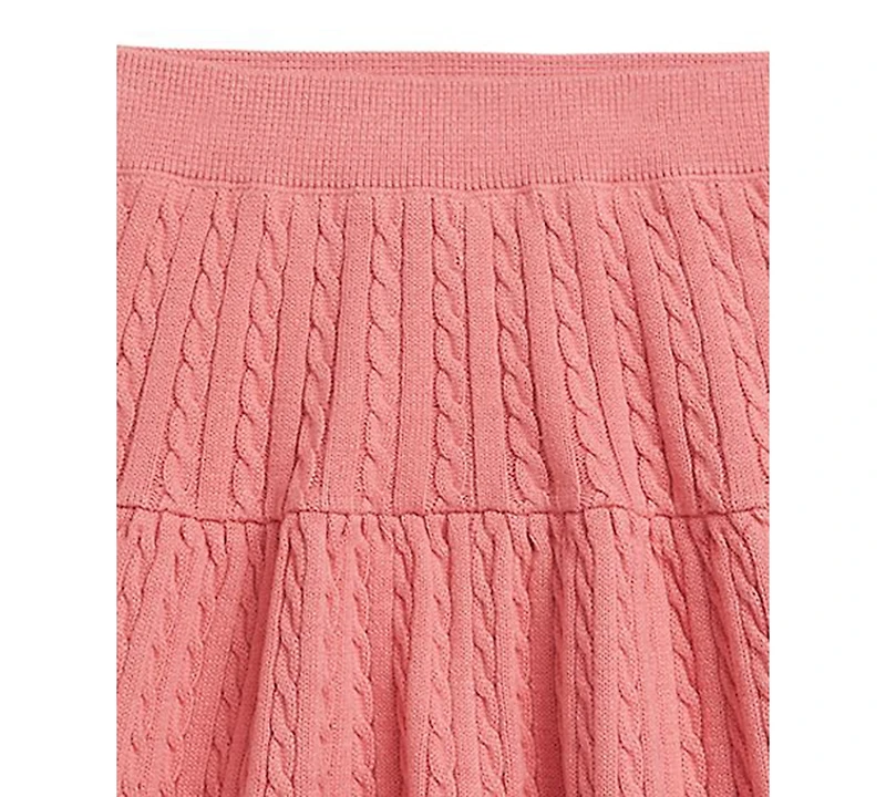 Polo Ralph Lauren Girls' 7-16 Mini-Cable Tiered Skirt