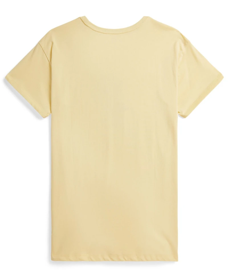 Polo Ralph Lauren Girls' 7-16 Bear Crewneck Jersey Dress