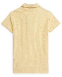 Polo Ralph Lauren Girls' 2T-6X Cable Terry Cover-Up Collar Dress