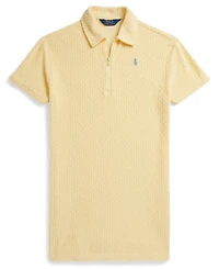 Polo Ralph Lauren Girls' 7-16 Cable Terry Cover-Up Collar Dress