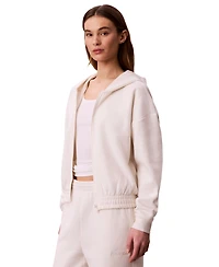 Calvin Klein Performance Women's Brushed French Terry Full Zip Hoodie