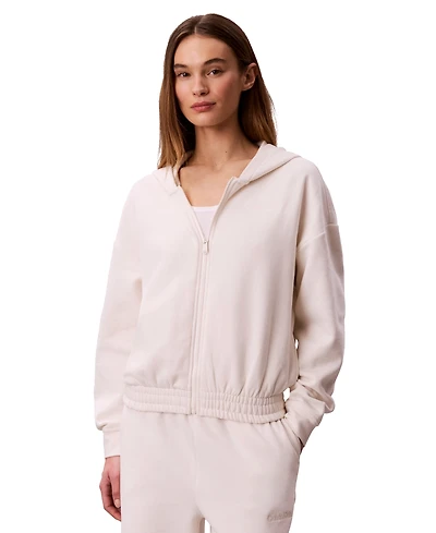 Calvin Klein Performance Women's Brushed French Terry Full Zip Hoodie