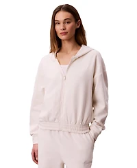 Calvin Klein Performance Women's Brushed French Terry Full Zip Hoodie