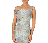 Adrianna Papell Petite Floral Jacquard Maxi Dress