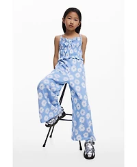 Desigual Girls Girls's Floral Strap Jumpsuit