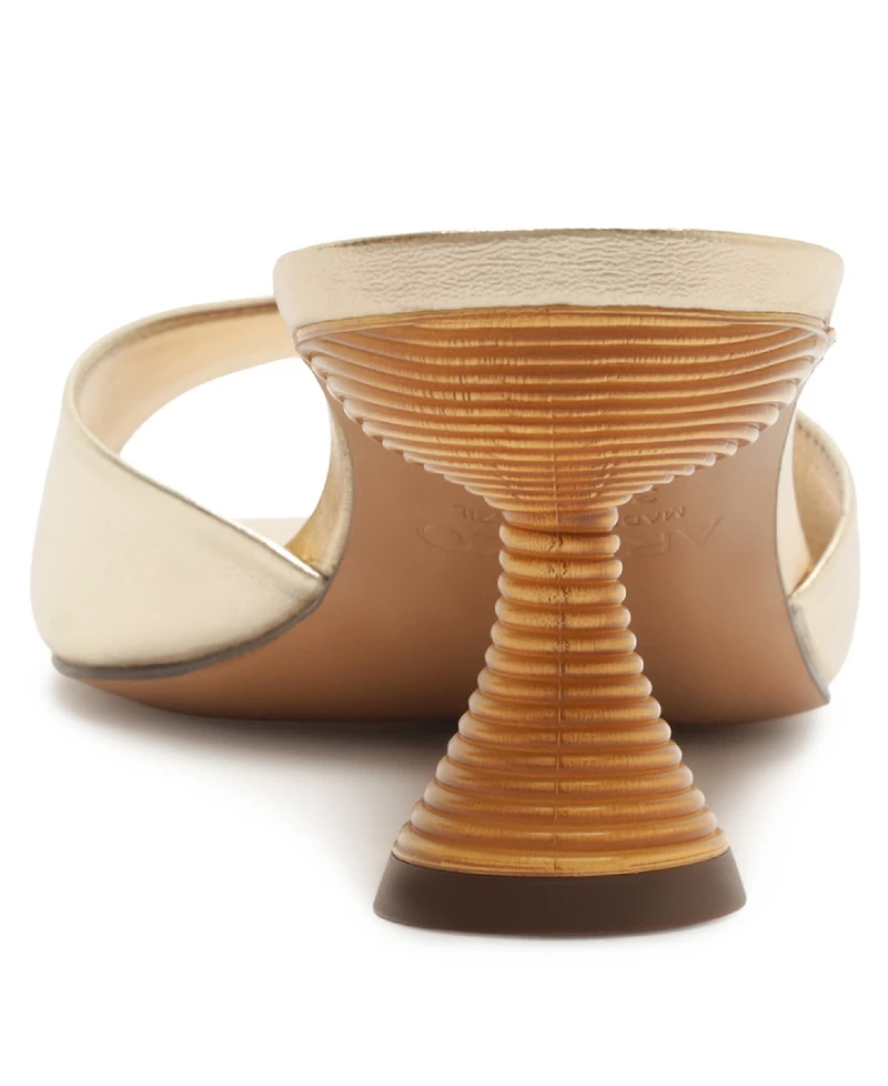 Arezzo Women's Luciana Slip-On Low Stiletto Sandals