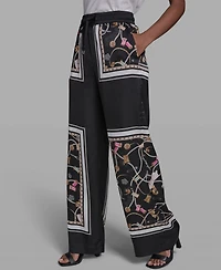Karl Lagerfeld Paris Women's Mid Rise Pull-On Pants