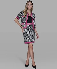 Karl Lagerfeld Paris Women's Printed Sweater Skirt