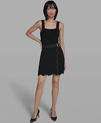 Karl Lagerfeld Paris Women's Scallop Trim Skirt