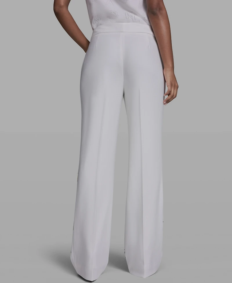 Karl Lagerfeld Paris Women's Placed Floral Print Pants