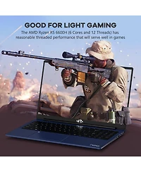 Nimo 15.6 Gaming Laptop Amd Ryzen 5 6600H 6-Cores 32GB DDR5 Ram 1TB Ssd 4.5GHz