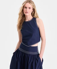 On 34th Women's Poplin Tie-Back Tank Top, Macy's Exclusive