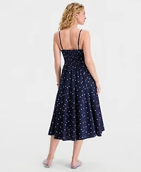 On 34th Women's Square-Neck Seamed Fit & Flare Midi Dress, Macy's Exclusive