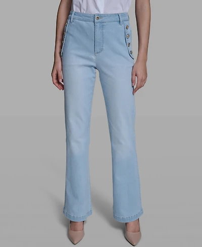 Karl Lagerfeld Paris Women's Sailor Flare Jeans