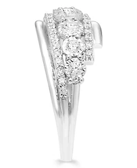 Diamond Three Row Ring (1/2 ct. t.w.) 14k Gold