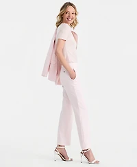Anne Klein Women's Mid Rise Straight-Leg Pull-On Pants