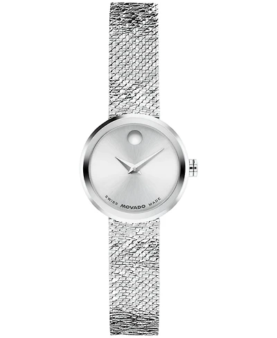 Movado Women's Museum Velura Mini Swiss Quartz Stainless Steel Watch, 21mm