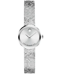 Movado Women's Museum Velura Mini Swiss Quartz Stainless Steel Watch, 21mm