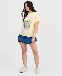 Grayson Threads, The Label Juniors' Mickey Minnie Surf Graphic T-Shirt