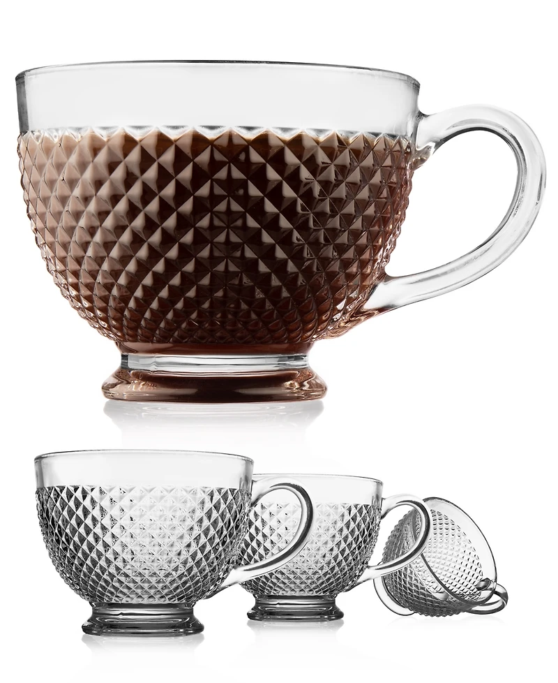 Godinger Scatter Oversized Coffee Mug, Set of 4