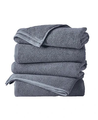 Linery & Co. Cotton Textured 4-Piece Bath Towel Set