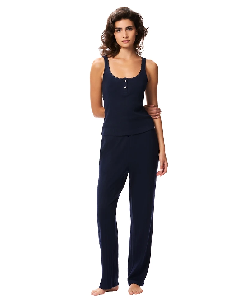 Gap Women's Pointelle Lace Trim Tank Top