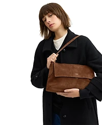 Coach Suede Large Chelsea Shoulder Bag