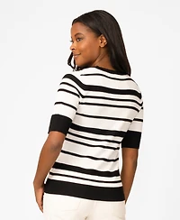 Melissa Paige Women's Textured Stripe Sweater, Macy's Exclusive