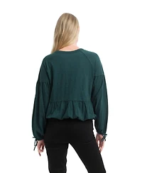 Wilt Clothing Women's Shirred Elastic Hem Tee