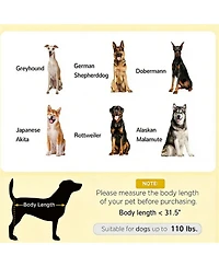 Aostirmotor Portable Elevated Dog Cot - Breathable Cooling Bed with Modern Frame