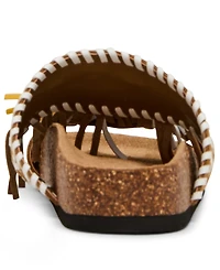 Steve Madden Women's Lester Tassel Footbed Slip-On Slide Sandals