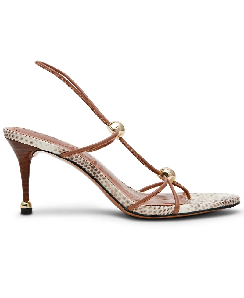 Steve Madden Women's Ramos Strappy Embellished Stiletto Heel Dress Sandals