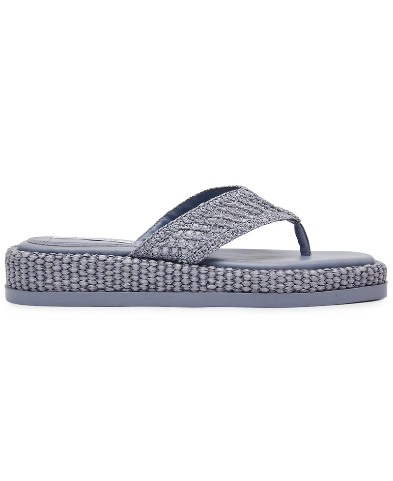 Steve Madden Women's Bella Flatform Slip-On Thong Sandals