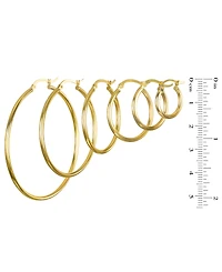 Macy's Hoop Earrings in 10k Yellow Gold