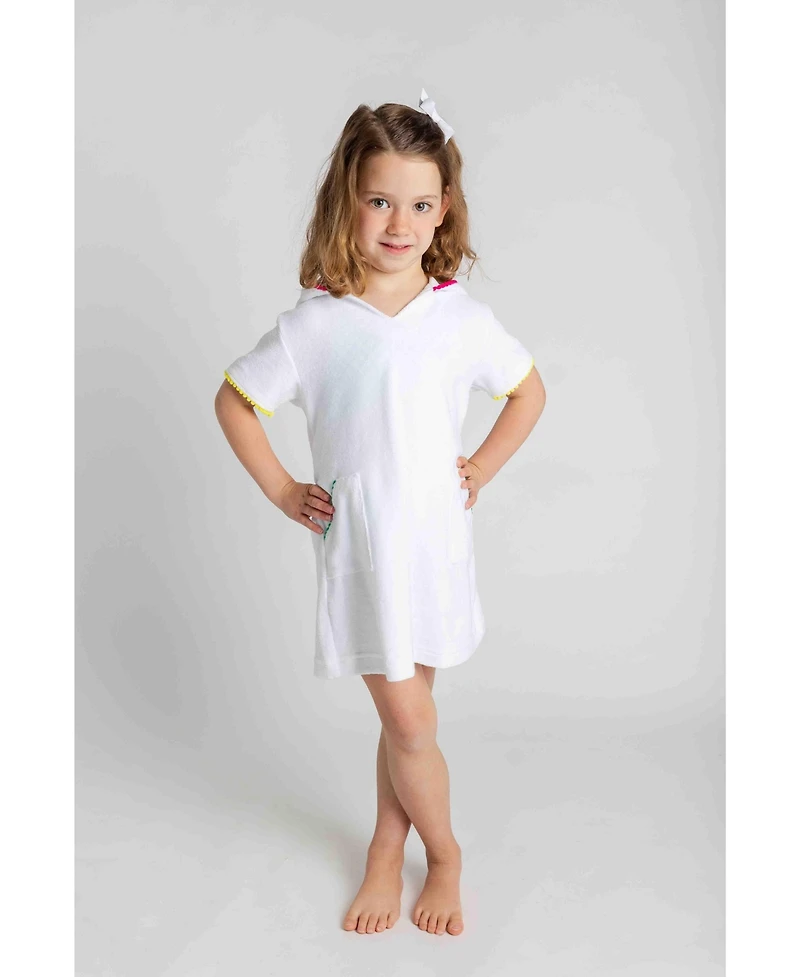 Florence Eiseman Baby Girl Terry Coverup With Pom Poms