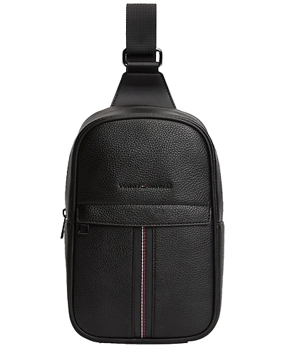 Tommy Hilfiger Men's Zippered Central Sling Bag